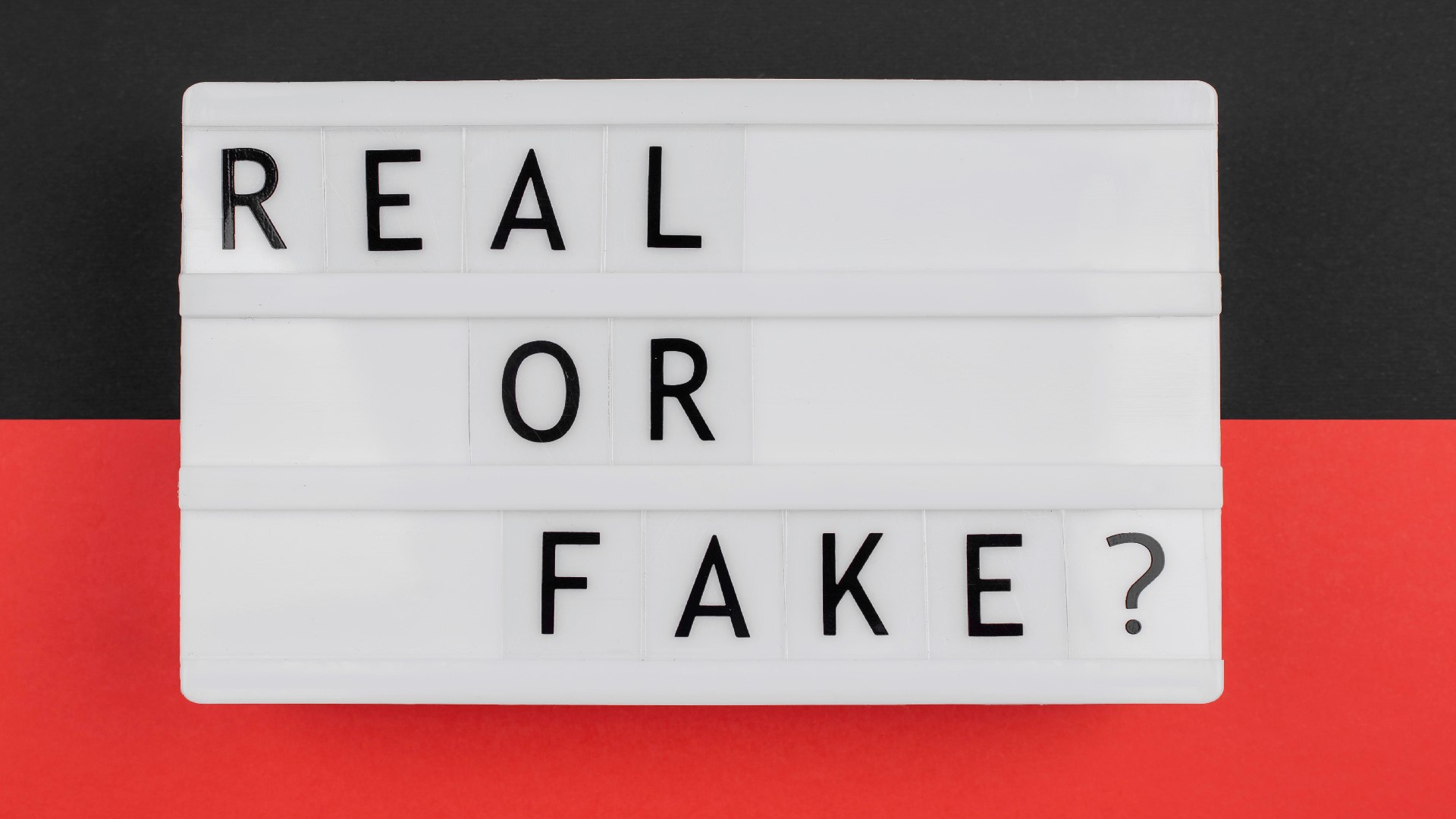 An Image asking a question which says Fake or Real?