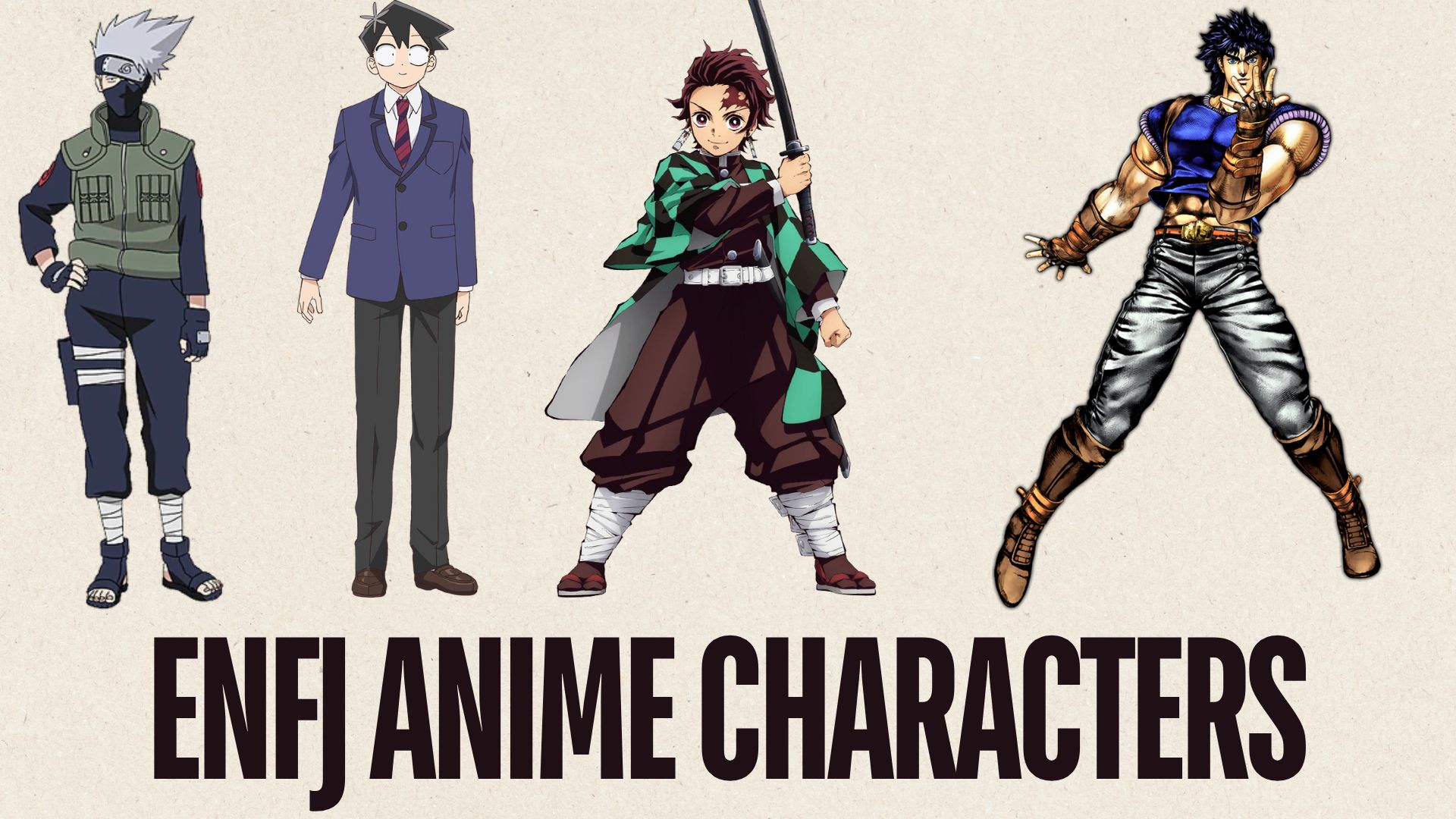 an image showing anime characters who are enfj